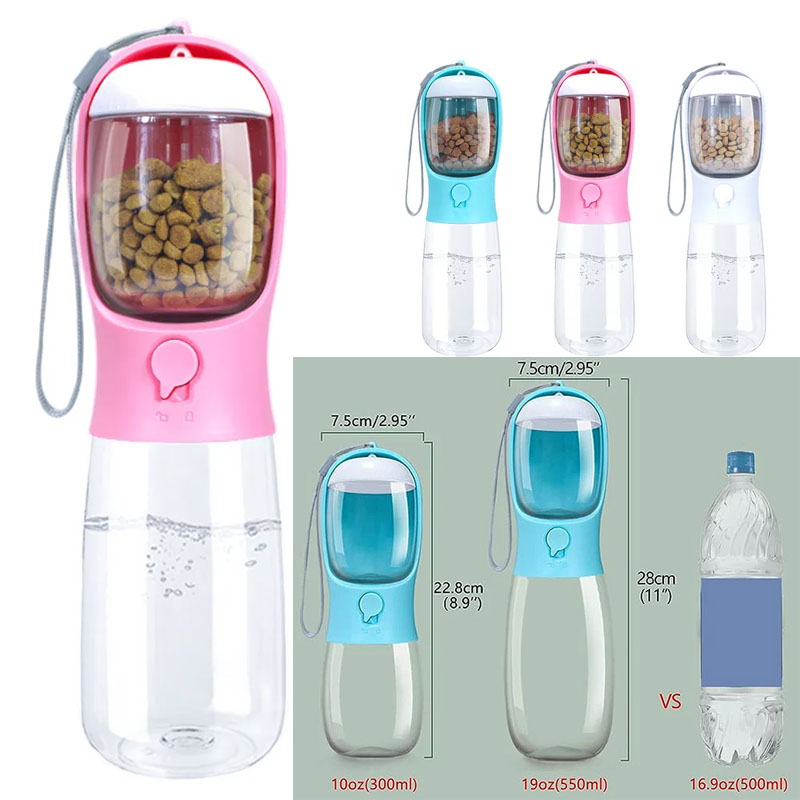 dog water bottle with food